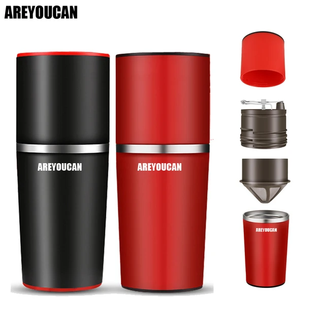 Areyoucan 2colormini Manual Portable Coffee Maker Grinder Espresso Areyoucan 2colormini Manual Portable Coffee Maker Grinder Espresso Manually Handheld Drip Metal Filter P Machine