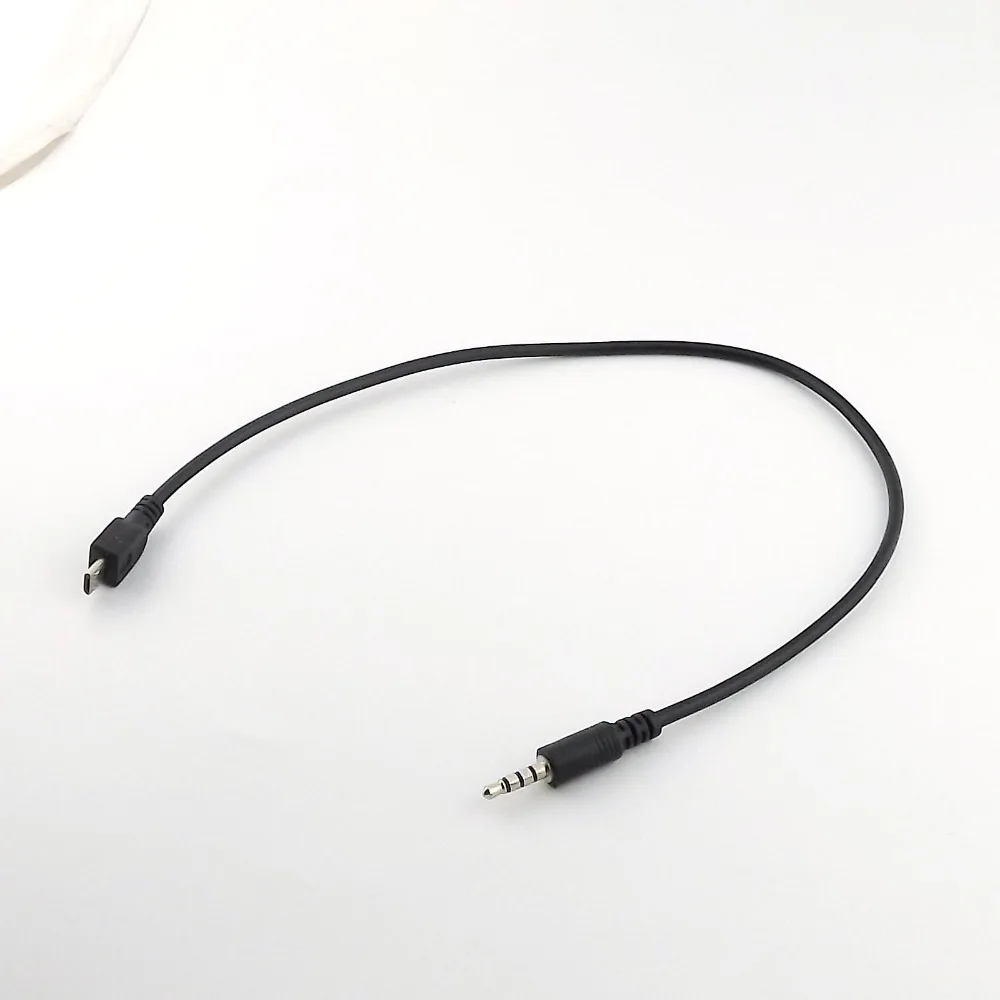 1 Pc Micro Usb Maschio A 3.5Mm Stereo Maschio Car Aux Out Cavo 40 Centimetri