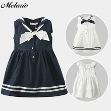 Melario Платье для девочек es новые Платье для девочек принцессы Одежда для девочек шить кружевные рукава дети Костюмы детское платье