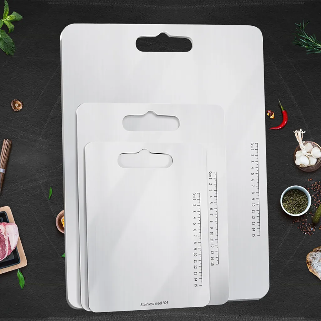 

Stainless Steel Cutting Board for Kitchen, SUS-304 Strong Durable Easy Clean Stainless Steel Cutting Board home