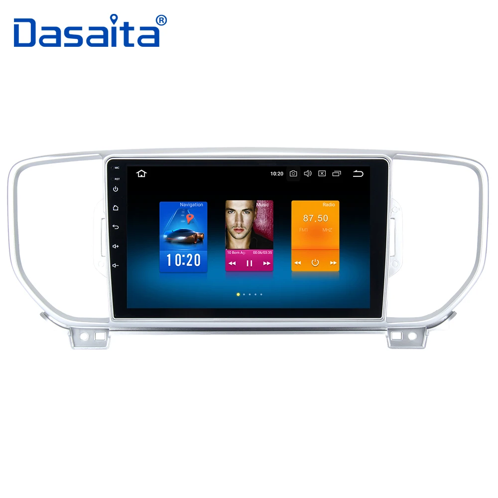 Discount 9" HD Digital Touch Screen Android 9.0 Octa Core Car Stereo for Kia Sportage Stereo 2015 2016  with Full RCA Output 32G ROM 1