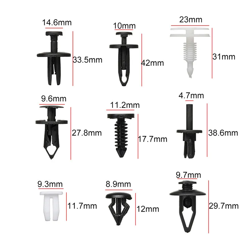 430pcs Car Plastic Rivets Set+tie+buckle buckle boxed accessories bag car fast clip clip screws 5pcs Fastener Removal Tool Set