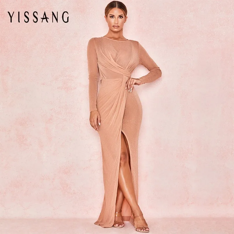 

Sequined Mesh Shiny Fairy Dress Summer O-neck Women Elegant Bling Pleated Dresses Transparent Bodycon Dresses Party Clubwear