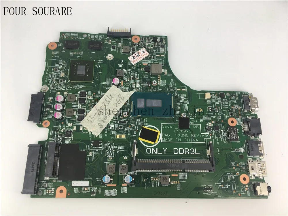Четыре источника питания для DELL Inspiron 3542 3442 3543 5749 3443 Материнская плата ноутбука I3 5005U ЦП 0M0HGX материнская с