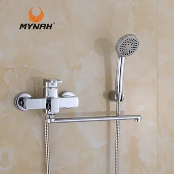 

MYNAH Russia Free Shipping Classic Style Bathroom Shower Faucets With Hand Shower Sets Shower Faucet Bathtub Water Valve M2249