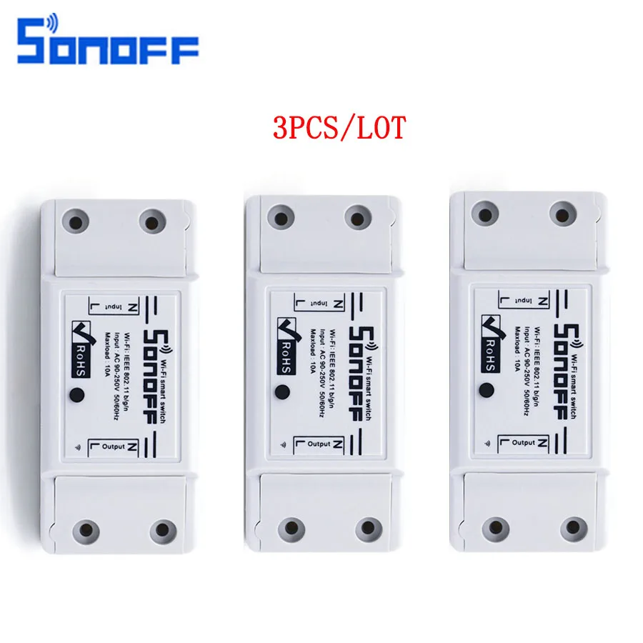 Умный выключатель Sonoff Basic беспроводной дистанционный питания с Wi Fi управлением