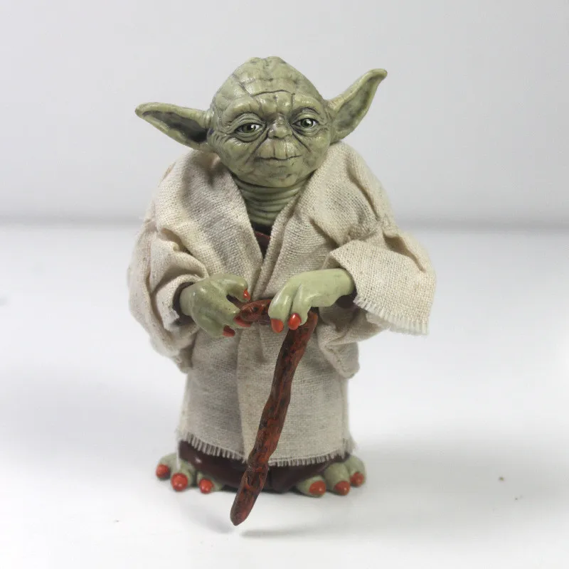 

12cm Star Wars Jedi Knight Master Yoda PVC Action Figure Collection Toy Yoda Darth Vader Action Toys For Children Christmas Gift