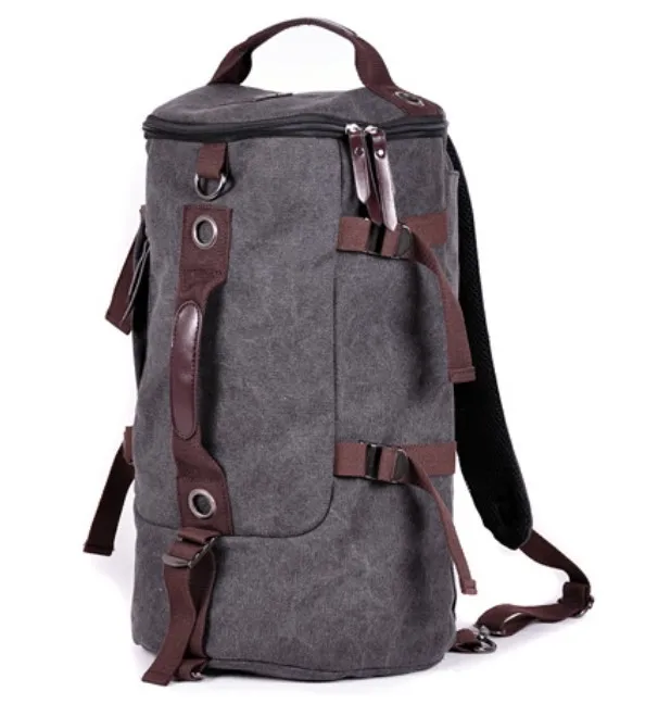 Горячая Большая вместительная мужская дорожная сумка, багажный рюкзак, Холщовая Сумка через плечо PT708 - Цвет: grey