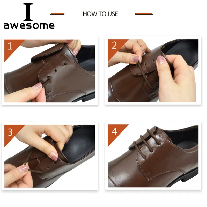 12 قطعة/المجموعة كسول لا التعادل أربطة الحذاء للرج...