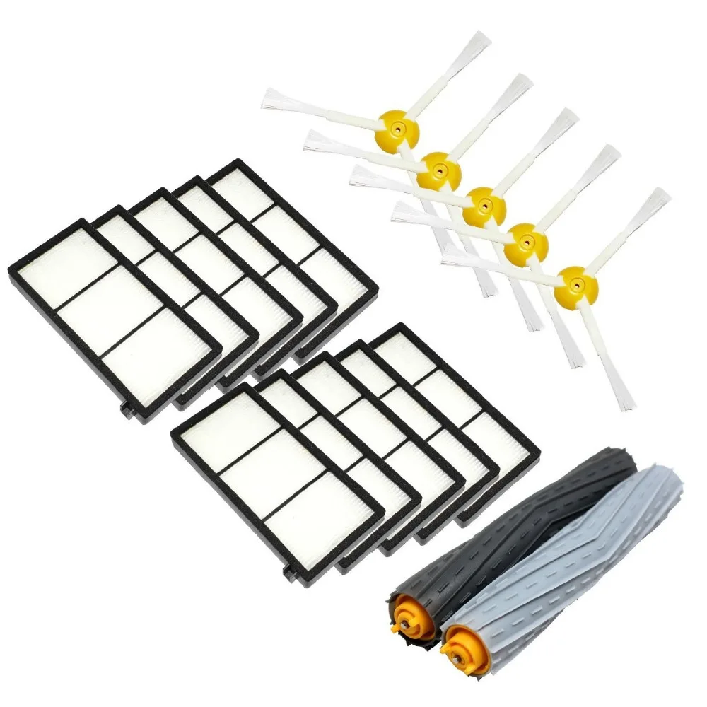 

Tangle-Free Debris Extractor Set & Side Brushes & Hepa Filter For iRobot Roomba 800 Series 870 880 980 Vacuum Cleaning Robots