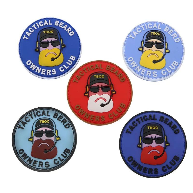 

Beard Brother 3D PVC Epoxy Armband Band Morale Headband Badge Fashion Clothing Backpack Hat Outdoor Sports Decoration Patch