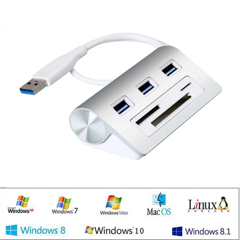 Многофункциональный адаптер для чтения карт с 3 портами USB3.0 концентратор