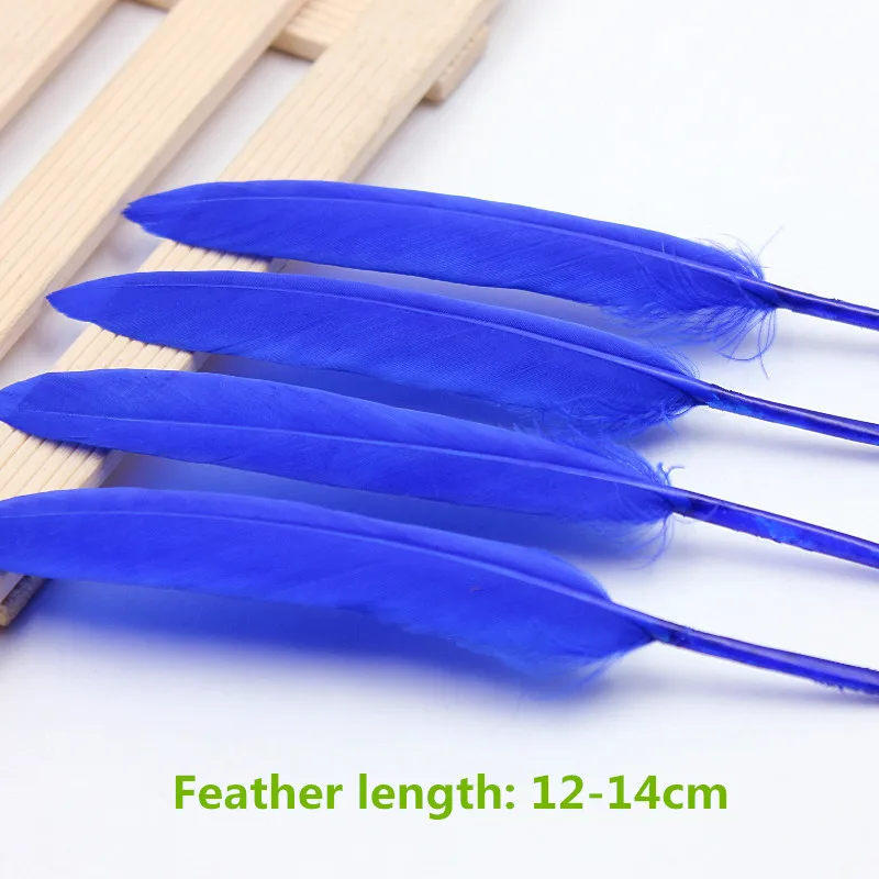 100 шт. декоративные серьги в виде гусиных перьев 12 14 см|decorative feathers|chicken feathergoose feathers