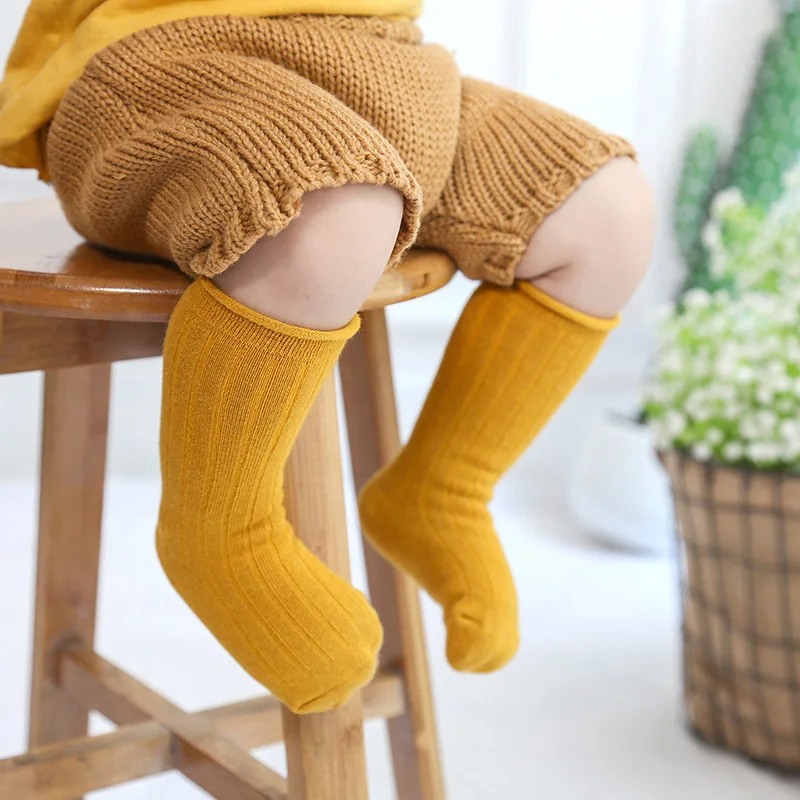 

Baby Autumn Winter Warm Stockings 1-10Y Boy Girl Solid Cotton Pantyhose Knee-Length Newborn Infant Cute Tights Toddler BB3112