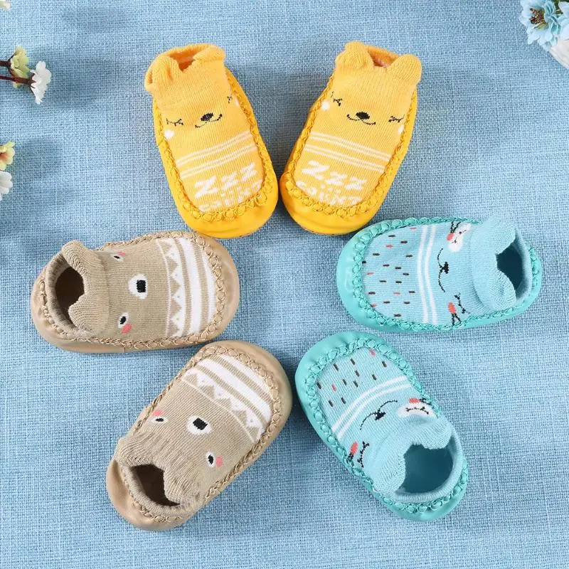 Jocestyle для новорожденных Весна-осень-зима детские забавные носки нескользящие носки для маленьких мальчиков с резиновой подошве для маленьких девочек милые носки для девочек