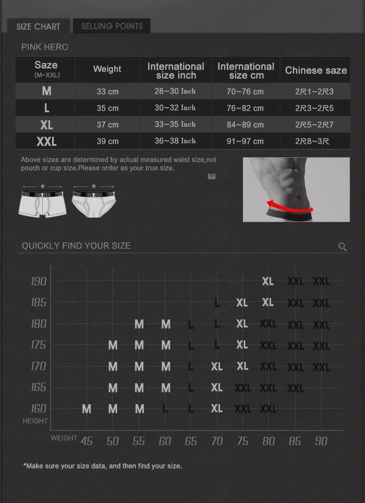 Caxndycing Sous-vêtements Pour Hommes Sous-vêtements En Soie