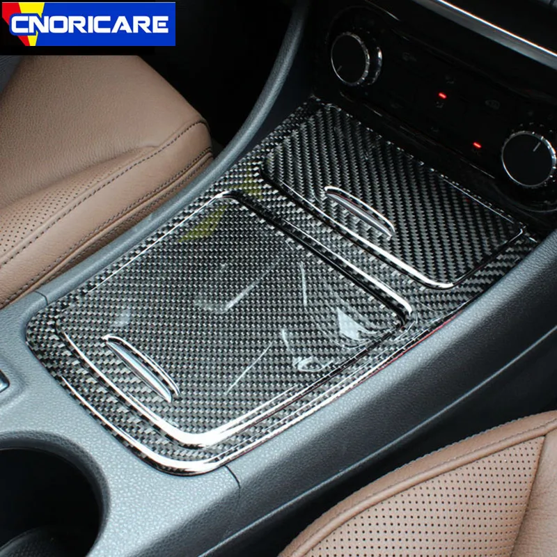 

Car Center Console Storage Box Panel Decoration Sticker Trim For Mercedes Benz GLA X156 CLA C117 Carbon Fiber Interior Styling