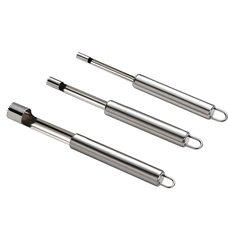 

3PCs Stainless Steel Fruit Apple Pear Corer Remover Jujube Hawthorn Digging Gadget Kitchen Tool Accessories