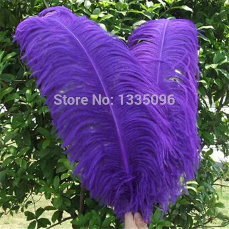 Wholesale 50pcs beautiful purple ostrich feathers ostrich feather 25 30