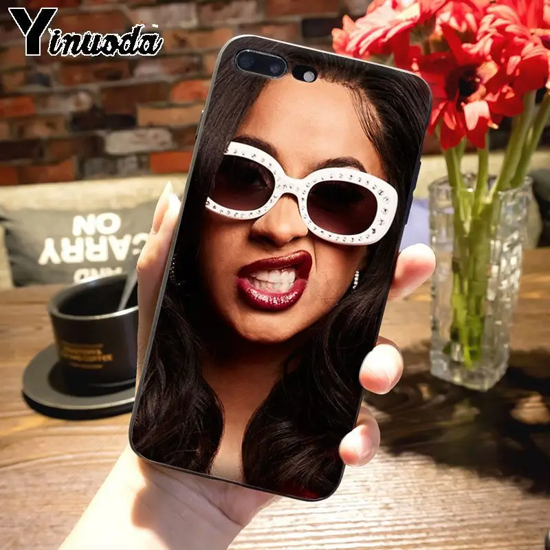 Yinuoda Cardi B геометрический Графический Модный Роскошный чехол для телефона Apple iPhone8 7 6 6S Plus X 5s 11pro SE 5C Чехол