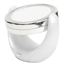 Double Sided Swivel Cosmetic Makeup Mirror Desktop LED Lady Beauty Facial Light Rotation Convenient Use Makeup Mirrors