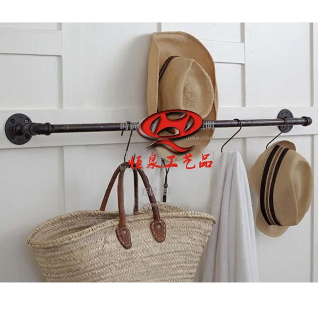 American Retro Loft Pipes Hanging Wall Coat Rack Clothing American Retro Loft Pipes Hanging Wall Coat Rack Clothing Rod For Clothes Hanger