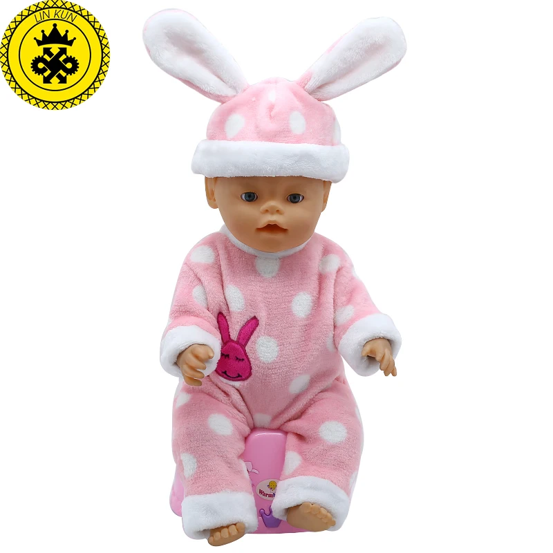 Baby Born font b Doll b font font b Accessories b font Big Ear Hat Jumpsuits