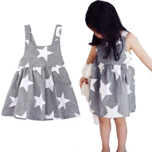Платье со звездами для маленьких девочек, платье со звездами для маленьких девочек на свадьбу, день рождения, праздничное платье