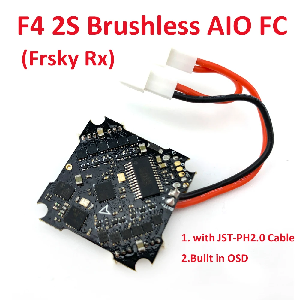 

2S F4 FC AIO Brushless Flight Controller SPI Built OSD ESC for FPV Mobula7 Whoop Drone Beta75 Pro2 Beta65 Pro2 Beta75X Beta65X