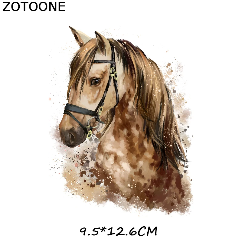 Переводные нашивки ZOTOONE с полосками лошадей термопереводные для одежды сделай