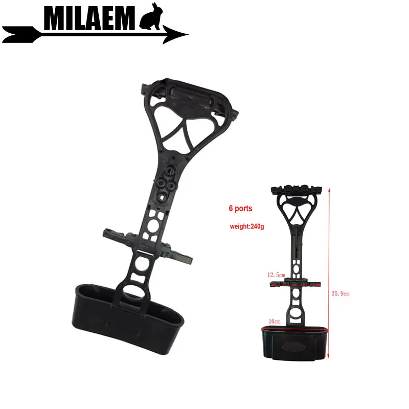 6 Ports Quiver Archery Quiver Arrow Holder Adjustable Arrow Quiver