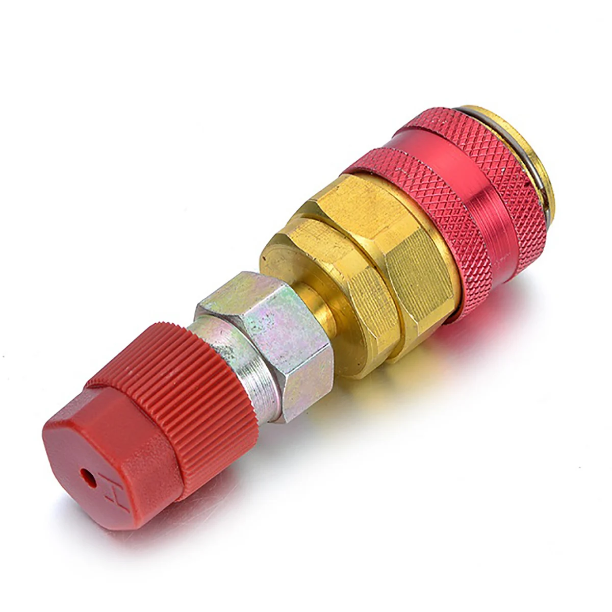 

1pc Auto Car Low/High Quick Coupler Extension Adapters Connector for R134 Air Condition Manifold Gauge Set Charging Port Mayitr