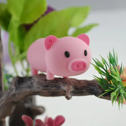 Лучший Новое поступление милый поросенок Флешка в форме героя мультика Usb флеш накопитель Usb 2,0 Флешка 4 г 8 г 16 г 32 г 64 г U диск животная карта памяти п...
