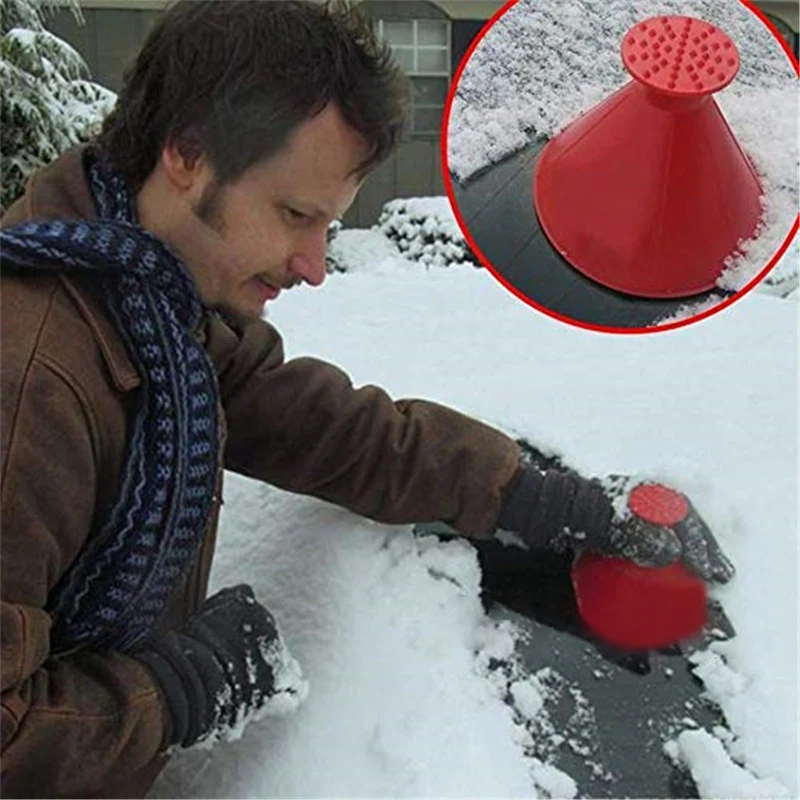 Blue 4PCs Snowboard Defroster Motorcycle With Snow Brush Cone-Shaped Car Windshield Snow Removal Window Cleaning Tool Blue 4PCs Snowboard Defroster Motorcycle With Snow Brush Cone-Shaped Car Windshield Snow Removal Window Cleaning Tool