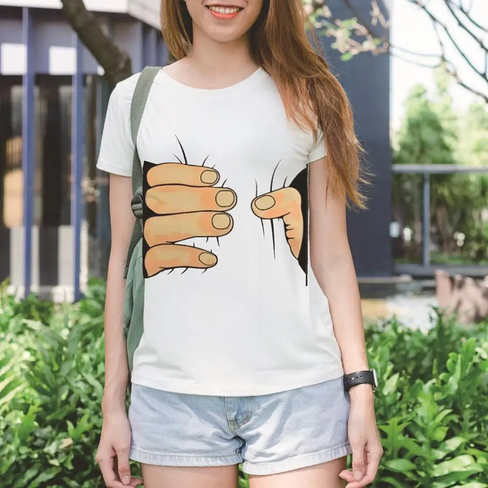 

2019 Hot Summer tee Women O-Neck Girl Summer Casual Crewneck Print Tops Tee Shirts Polyester Cozy O-Neck shirt BD