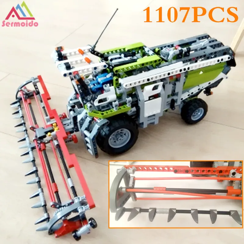 

sermoido 20041 1107Pcs Genuine Technic Series The Combine Harvester Set 8274 Educational Building Blocks Bricks Toys DBP172