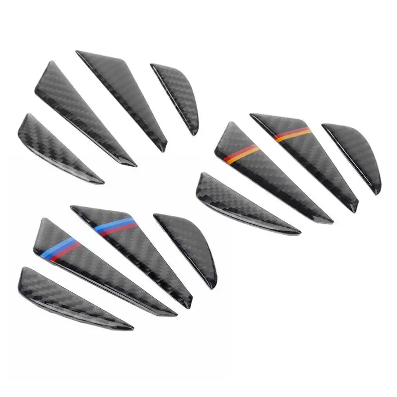 

VODOOL 4Pcs/Set Universal Carbon Fiber Car Door Side Edge Protection Guards Trim Stickers Auto Door Protector Decor Accessories