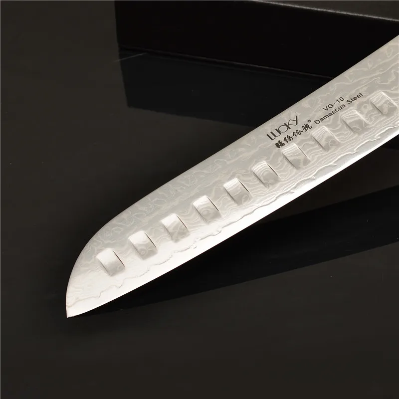 7 дюймовый кухонный нож Santoku японский VG10 Дамасская сталь рыба мясо Фрукты овощной