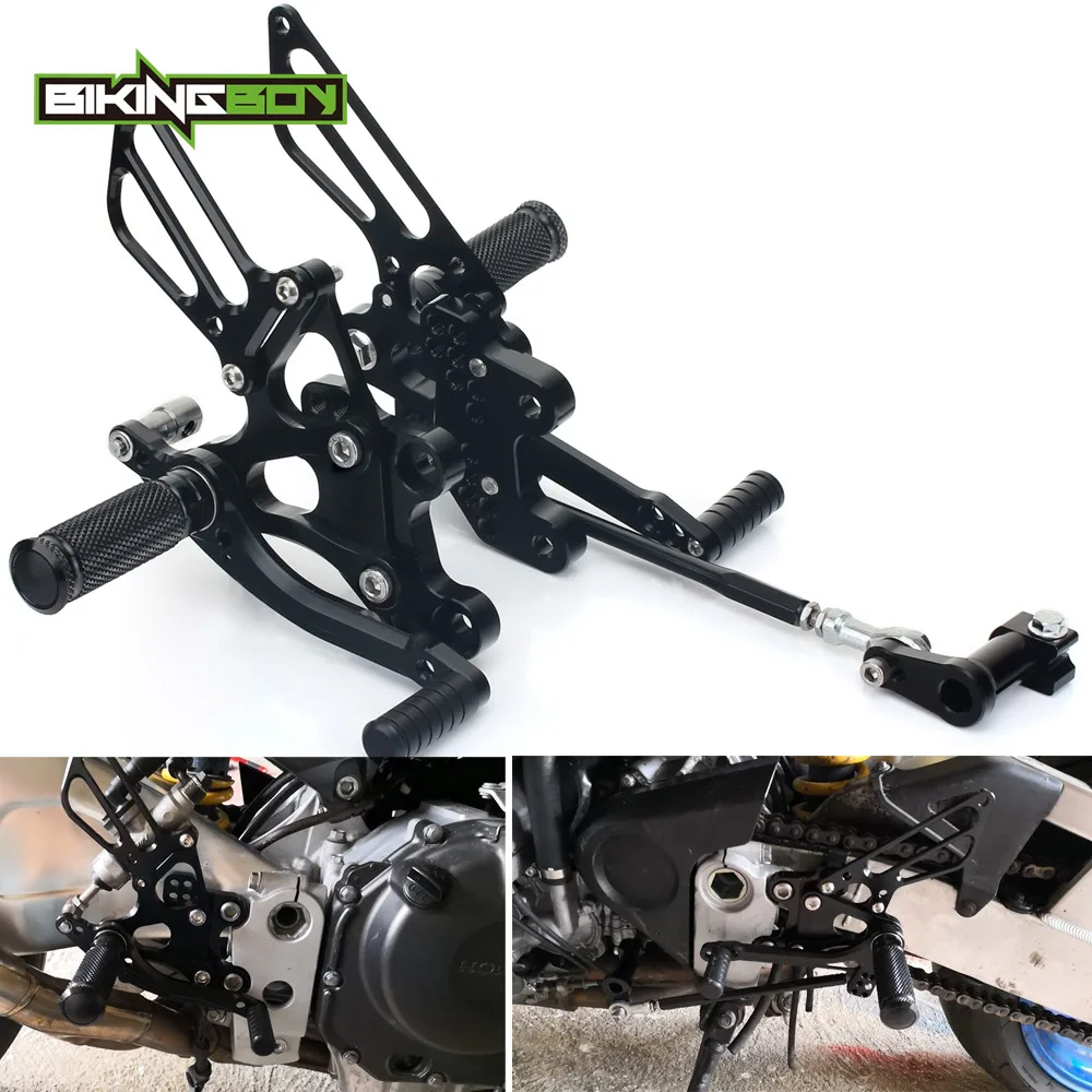 BIKINGBOY Rearsets подножки для ног задние комплекты Honda CBR 929 RR 954 Fireblade 2000 2001 2002 2003
