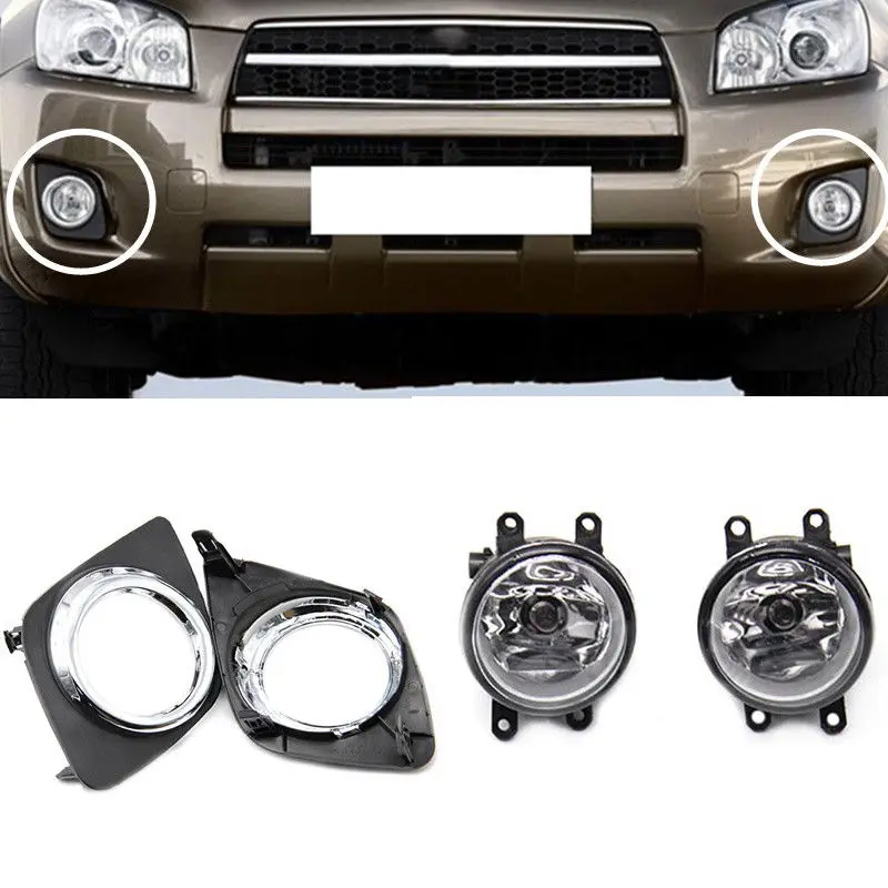 

Auto Refit For Toyota RAV4 2009 1 Set Front Fog Lamp Cover Trim Replace