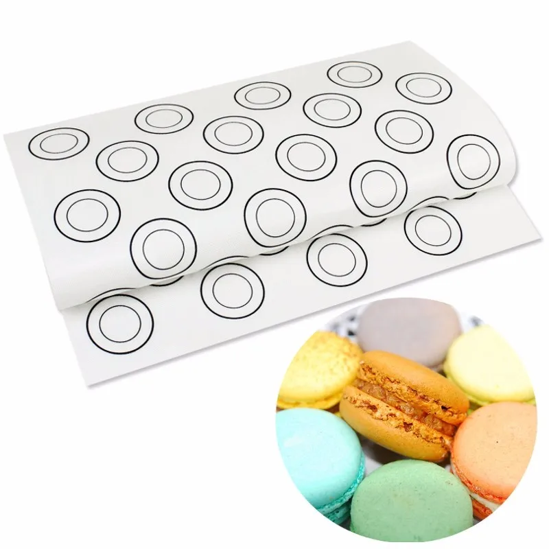 Silicone Dough Mat Bakeware 40*30cm Macaron 44 Circles Pastry Oven Pasta Tool Baking Sheet Tray Liner Mat Cake Pad silicone baking mat,silicone baking tray