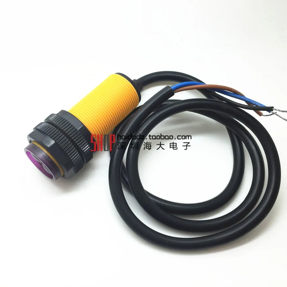 

Smart Car Robot E18-D80NK Infrared Obstacle Avoidance Photoelectric Sensor Proximity Switch 3-80cm Detection Range Adjustable