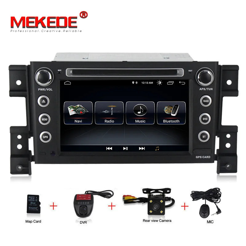 

1024x600 HD 2din Car Multimedia Player for Suzuki Grand Vitara,Quad Core,Android 8.0 GPS,Radio,Bluetooth,DVD+8G map