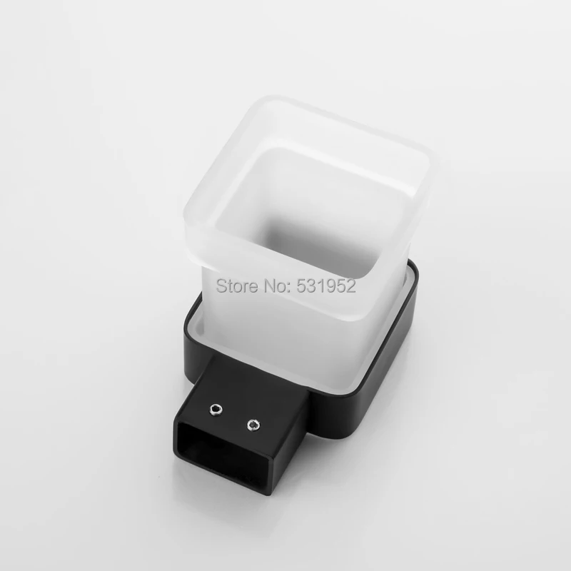 Square Toothbrush Holder Stainless Steel Toothbrush Tumbler&Cup Holder Wall Mount Stainless Steel toothbrush cup bathroom organizer