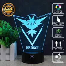 Покемон го 3D лампа Артикуно чармандер Чаризард светодиодный декоративный Настольный светильник USB необычный ночной Светильник детский подарок Хуэй Юань бренд