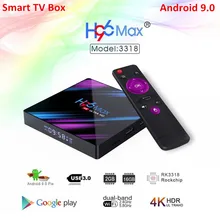 Smart TV Box Android 9.0 H96 MAX RK3328 WIFI 4G 32G H.265 Google Play Youtube Set Top Boxes IPTV Mini Smart Box Canada French Smart TV Box Android 9.0 H96 MAX RK3328 WIFI 4G 32G H.265 Google Play Youtube Set Top Boxes IPTV Mini Smart Box Canada French
