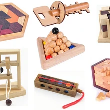 Классический IQ головоломка ум головоломка 2D 3D деревянные головоломки обучающая игра для взрослых детей