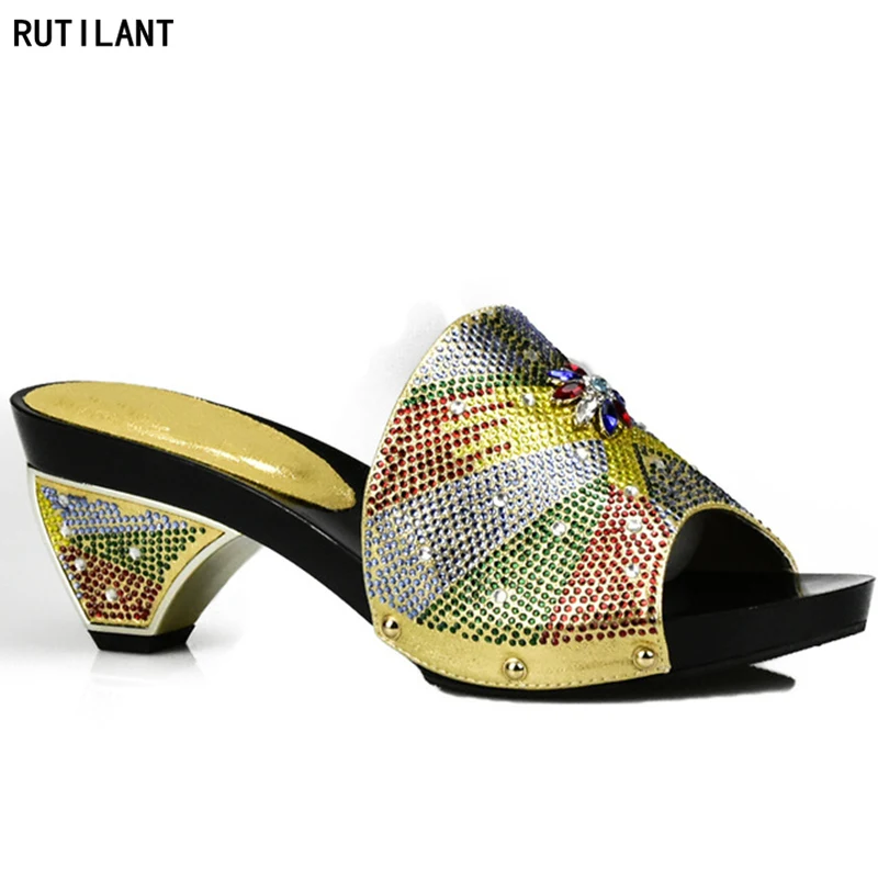 

Summer Women Elegant Pumps New Arrival High Quality Ladies Wedding Shoes Decorated with Rhinestone Italian Ladies Shoe for Party