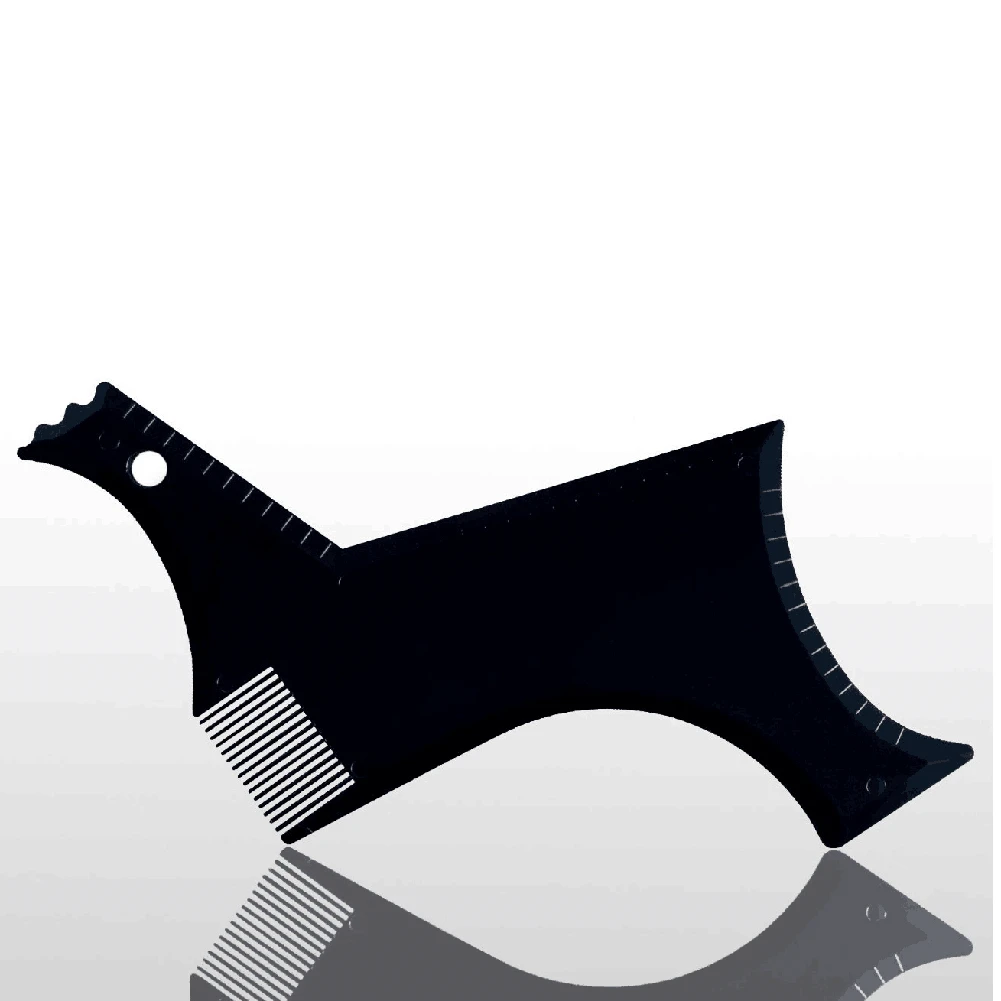 

Dropship Portable Beard Shaping Template Beard Comb All-In-One Tool Comb Hair Beard Trim for Man