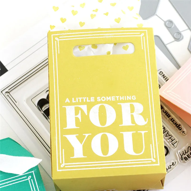 

YaMinSanNiO Gift Bag Metal Cutting Dies New 2019 Box Dies Scrapbooking for Card Embossing Photo Album Craft Stencil Die Cuts